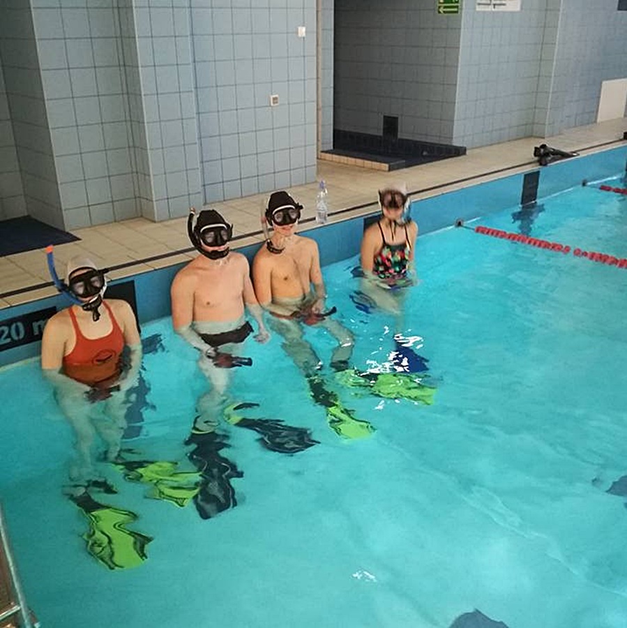 Hokej pod wodą Walenie Siemianowice Śląskie Trening II 2018